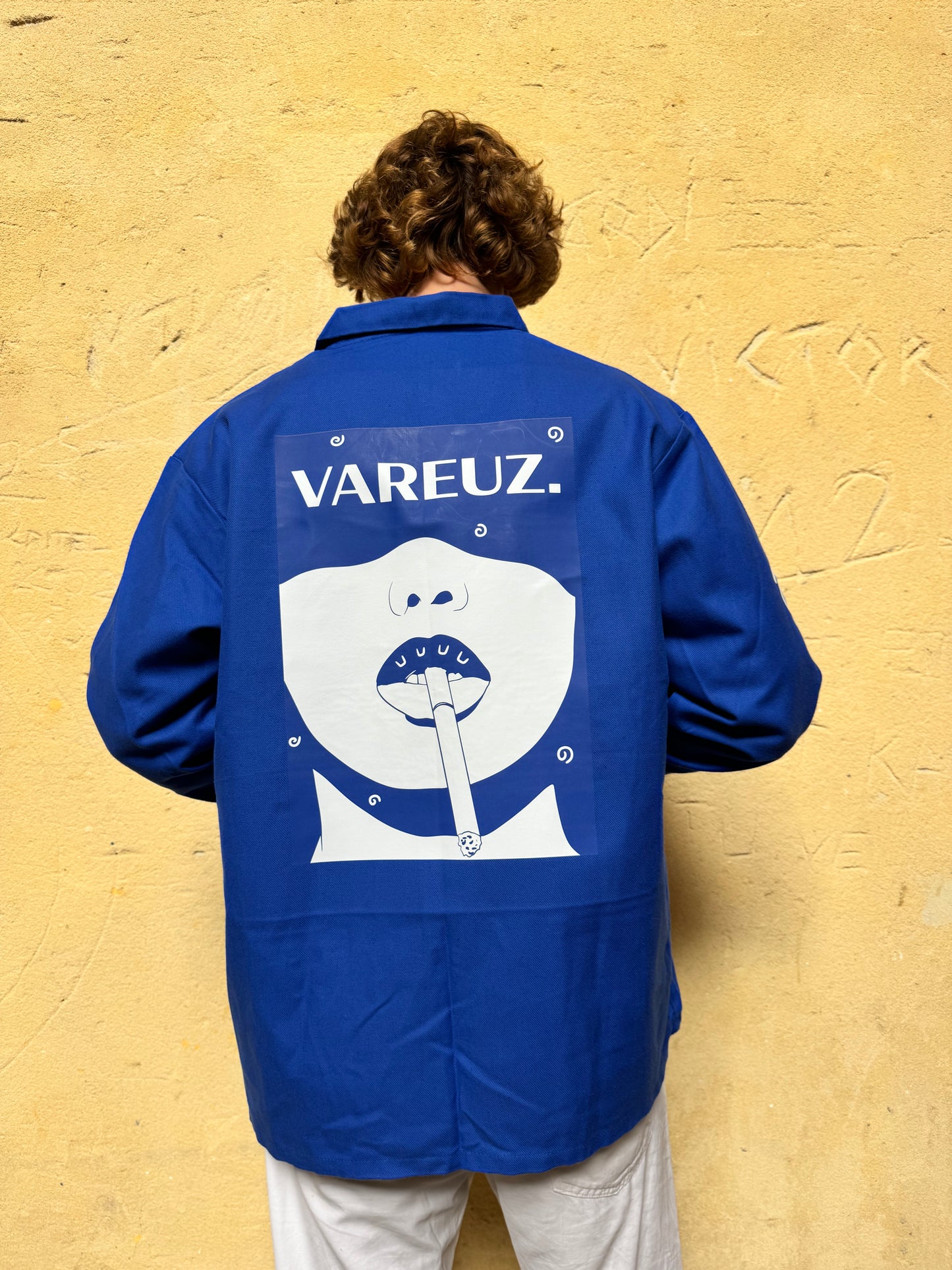 Bleu Vareuz "LA FUMEUSE" PIECE UNIQUE XL