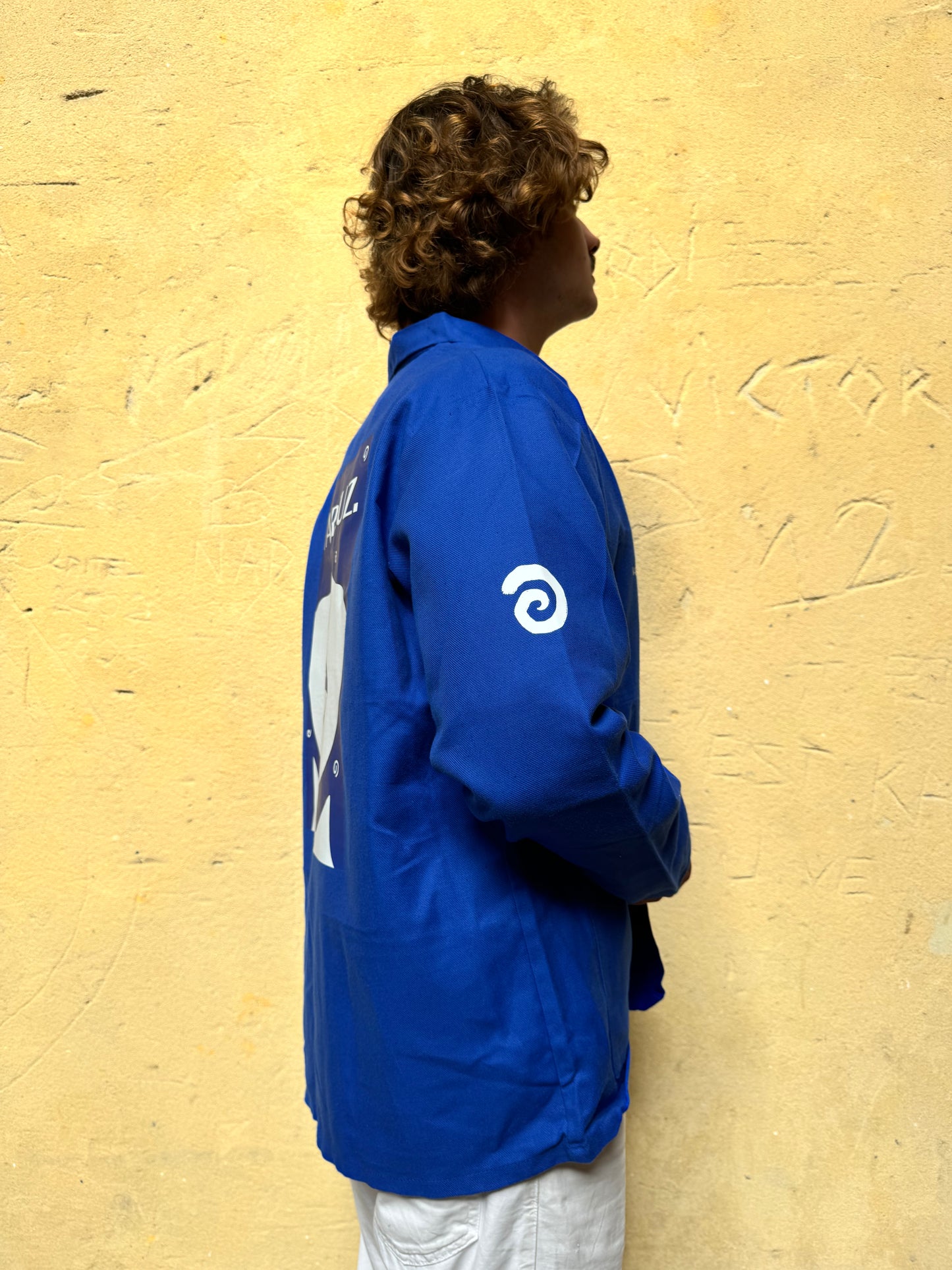 Bleu Vareuz "LA FUMEUSE" PIECE UNIQUE XL