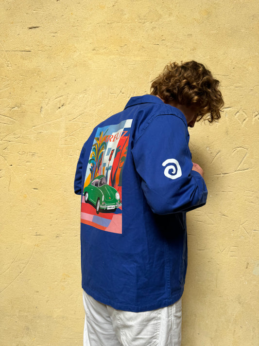 Bleu Vareuz "PORSCHE" PIECE UNIQUE L