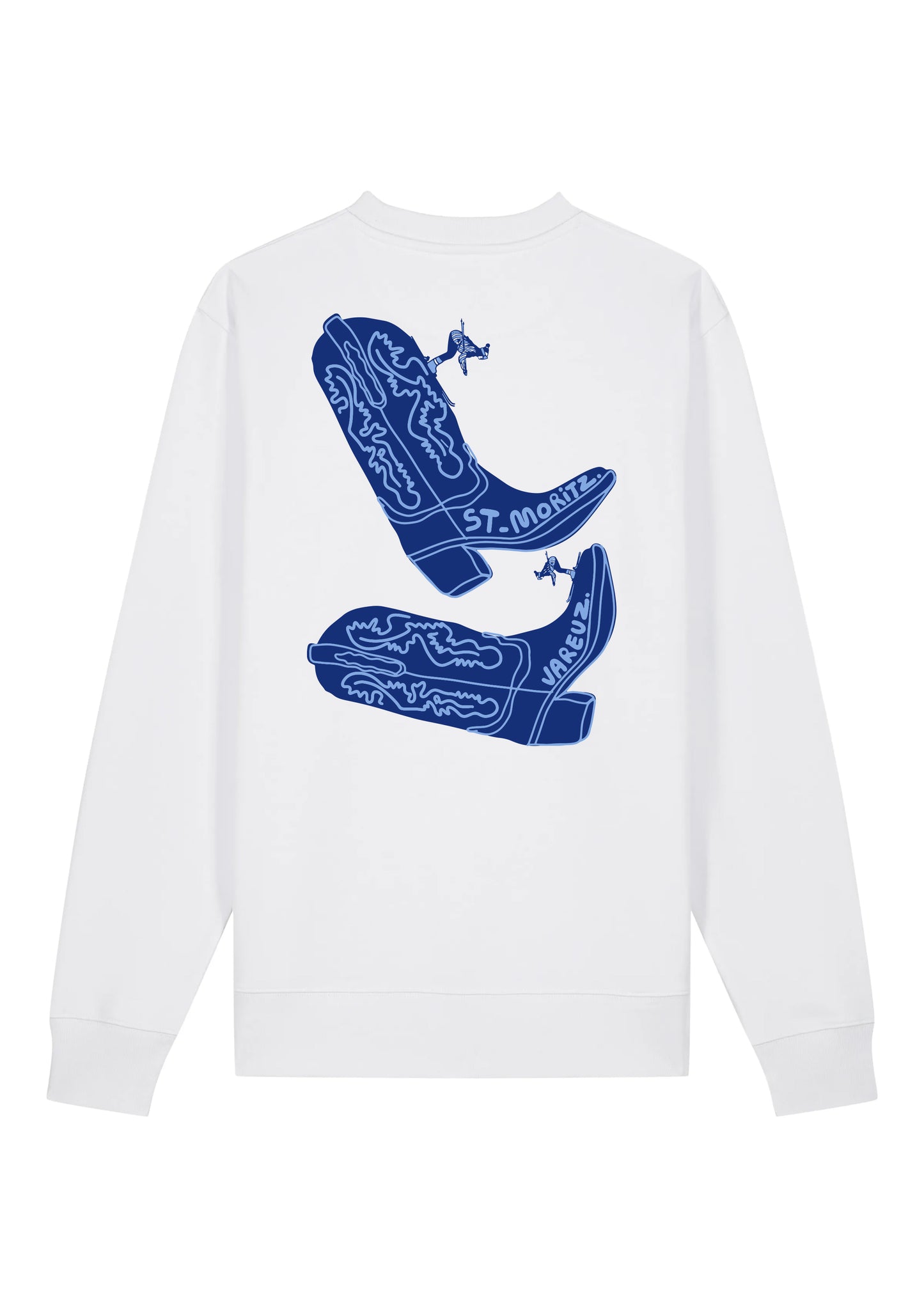 SWEAT SAINT-MORITZ BLANC "SANTIAGS"