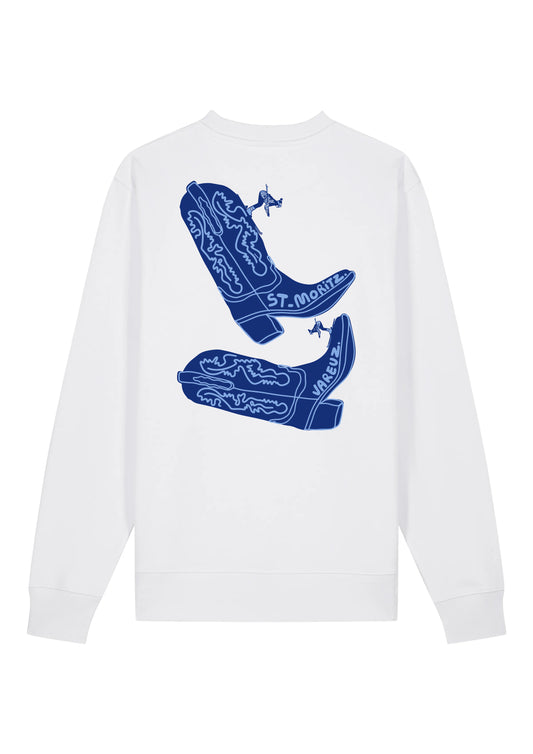 SWEAT SAINT-MORITZ BLANC "SANTIAGS"